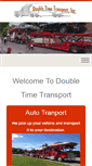 Mobile Screenshot of doubletimetransport.com